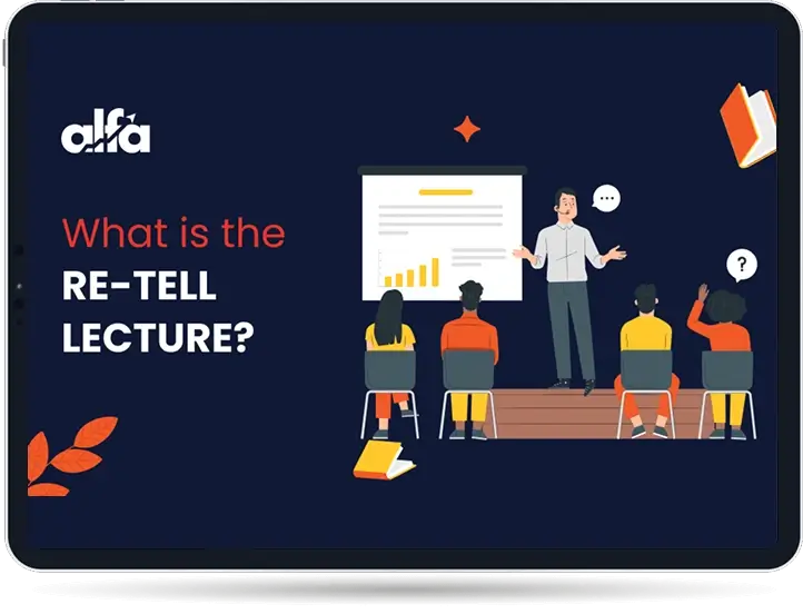 PTE Re-tell Lecture task illustration