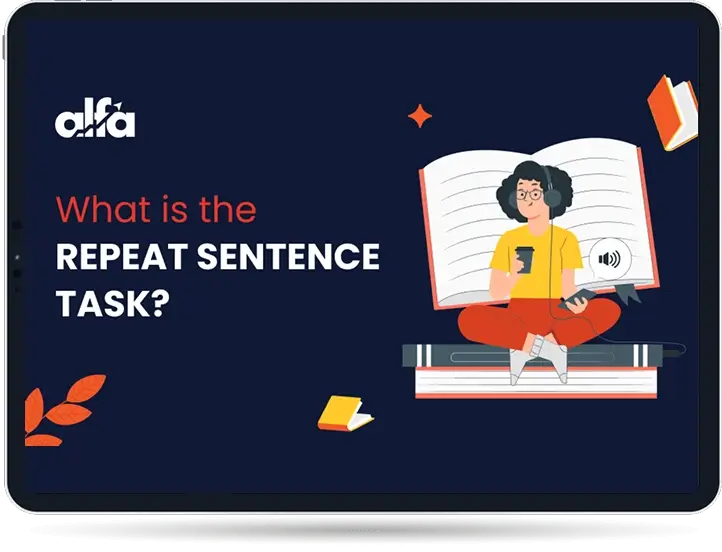 PTE Repeat Sentence task illustration