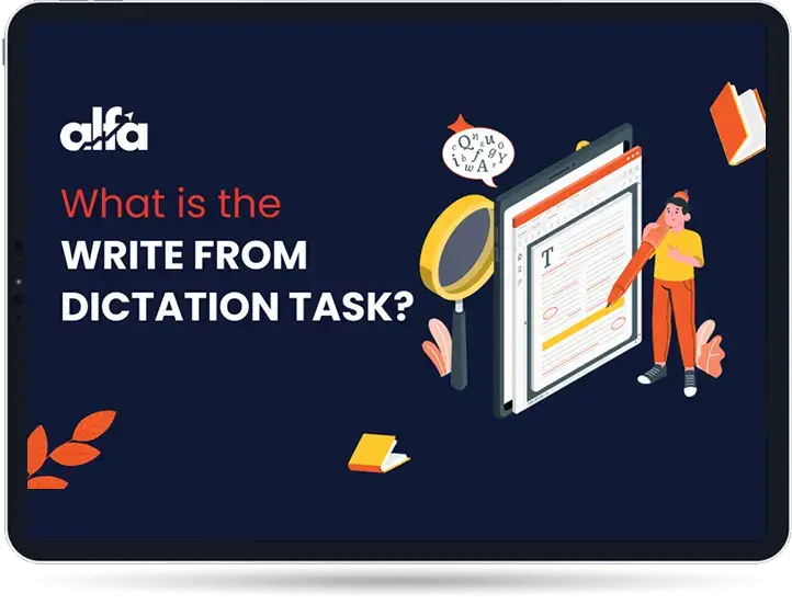 PTE Write From Dictation task
