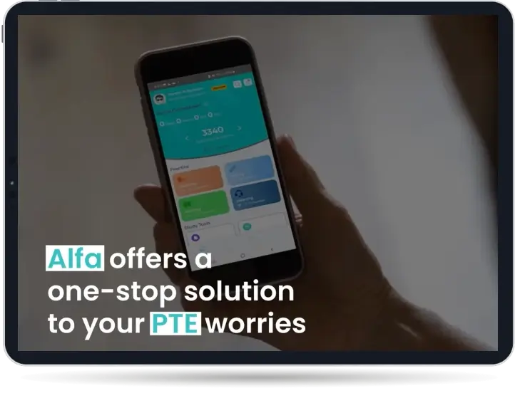 AlfaPTE PTE practice website introduction video