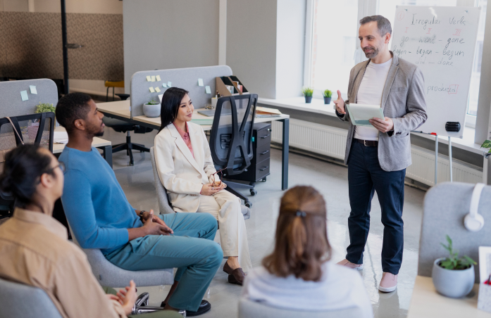 Train the Trainer Program for PTE trainers attending a professional certification workshop
